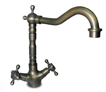 GF Смеситель для кухни  Ретро двухвентильный (бронза)