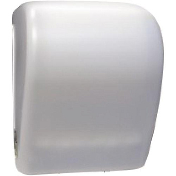 Диспенсер для рулонной бумаги  из ABS пластика. Механический, Белый