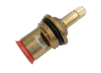 Кран-букса керамическая ПРОФСАН 1/2" 15 шлицов удлиненная 2 резьбы PSM-1292-15