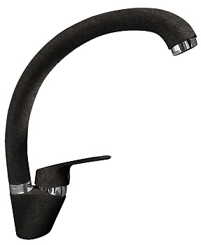 GranFest QUARZ Смеситель для кухни боковой D-35mm (черный)