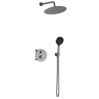 Смеситель Beluga LMF-8065B-GM для душа термостатический, встраиваемый