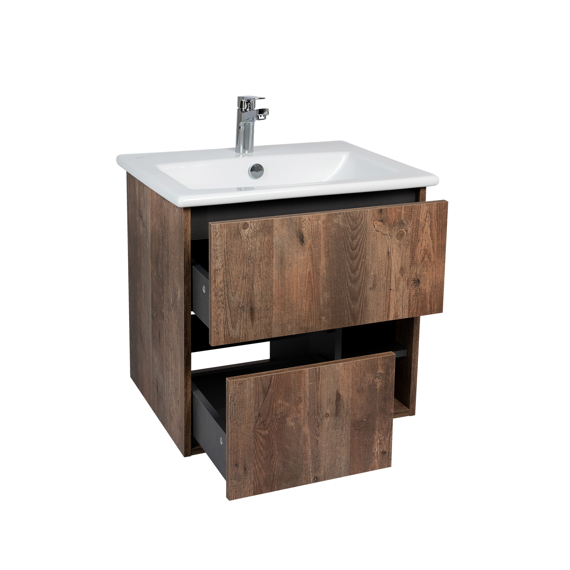 Тумба под раковину VIANT ЛЮКСЕМБУРГ 60 подвесная дерево (VLUX60ELD-T2YP)