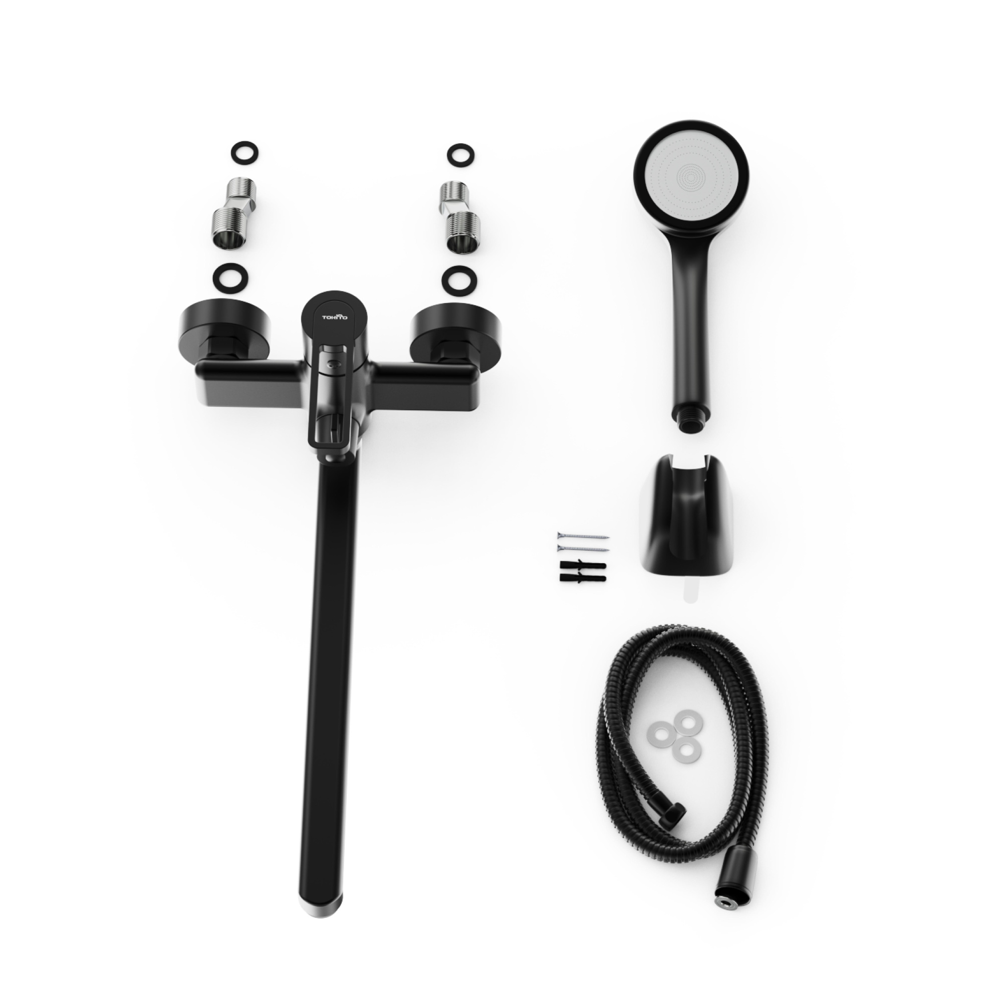 Смеситель для ванны TOKITO KUDO черный (TOK-KUD-1015)