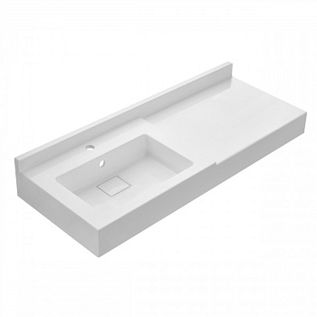 Раковина САКУРА 120, 1 чаша с крылом, белая