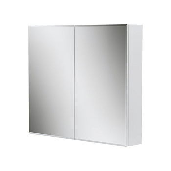 Шкаф зеркальный Geometry 80, подвесной, белый, VOLNA