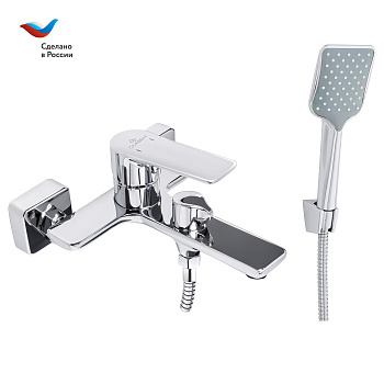 Смеситель для ванны СЛАВЕН Коттедж СЛ-ОД-Н33 с коротким литым изливом, хром