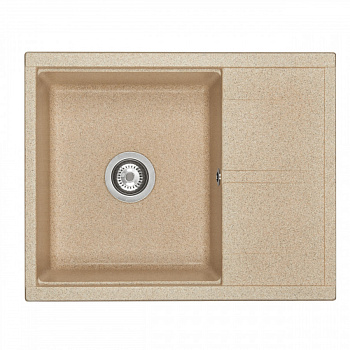 Мойка для кухни  Делия 65 650x516x218 мм, прямоуг. с крылом, песочный